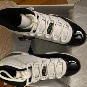 Jordan Black and White High-Top Sneakers